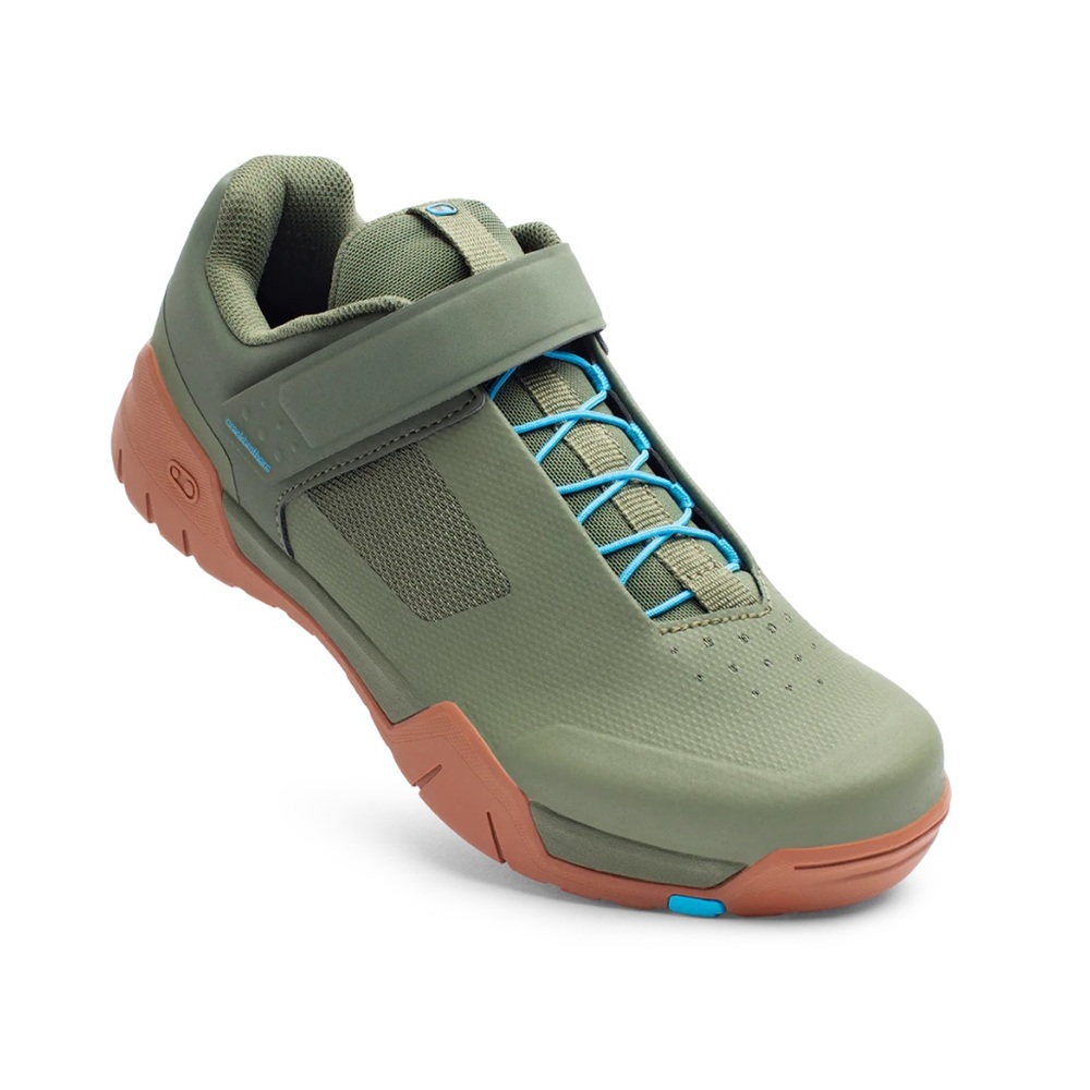 Crankbrothers Mallet E Speed Lace Clip-In MTB Shoes NWT Green Gum Sz 8 Unisex